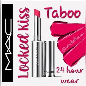 MAC Cosmetics Locked Kiss Lipstick Taboo Brand New In Box Full Size Neonic Pink